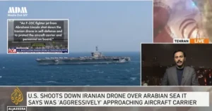 USS tembak dron iran